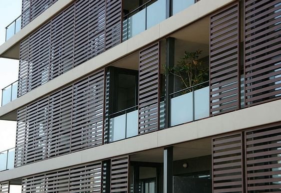 Aluminium louvres